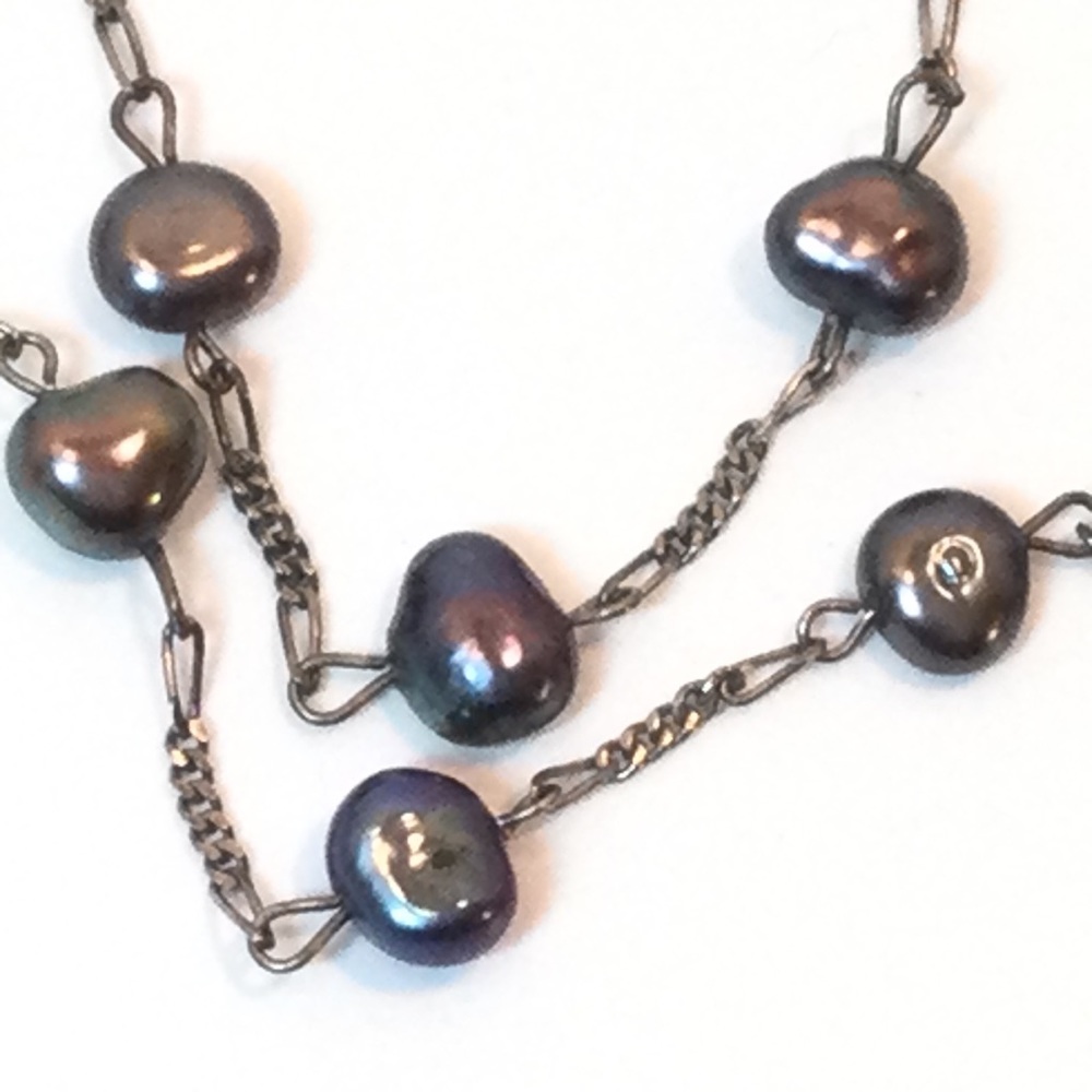 Necklace - Aurora Borealis Baroque Beads - Picture 2 of 4